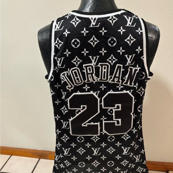 Chicago Bulls Michael Jordan # 23 Jersey Black/White , Unisex - Picture 10 of 12